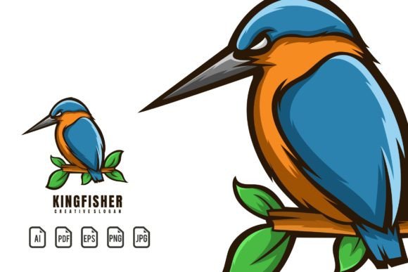 Bringing a Kingfisher Mascot Logo to Life Across Digital and Print Platforms