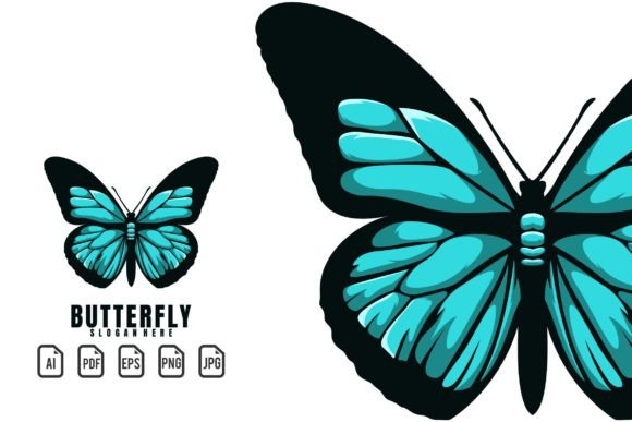 Butterfly Mascot Logo
