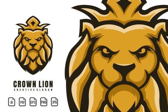 Crown Lion Mascot Logo: Evaluating a Versatile Vector Template for Branding Projects