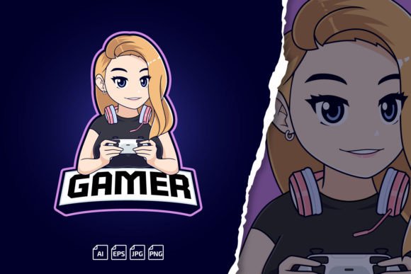 Designing a Recognizable Brand with the Gamer Girl with Joystick Logo