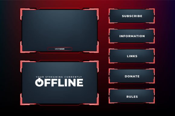 Display Overlay Frame Design Vector: The Ultimate Resource for Streamers, Gamers, and Digital Creators