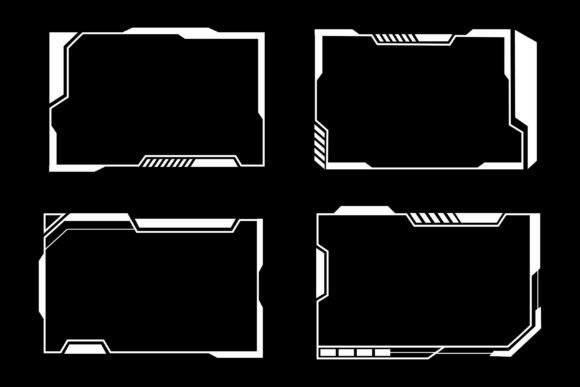 Elevating Your Stream with Futuristic Abstract Frame Set Cyberpunk