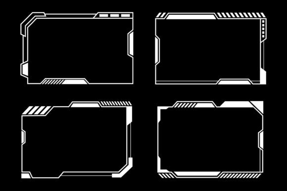 Enhance Your Live Stream with a Futuristic Abstract Frame Set