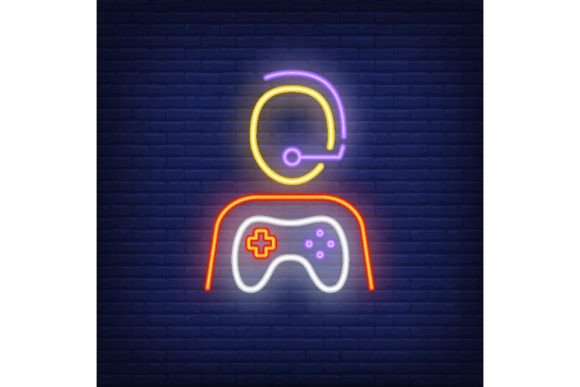 Gamer Neon Icon: What the Person-in-Head Shape Means