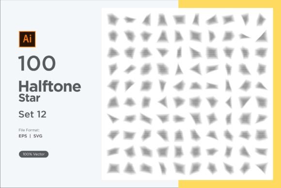 Stars Shape Halftone Background 100-12: Unveiling the Art of Celestial Halftone Design