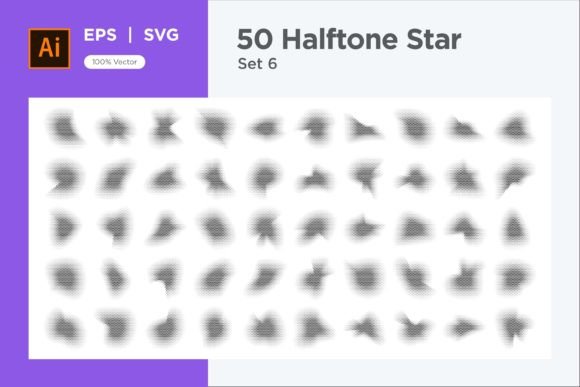 Stars Shape Halftone Background 50-6: A Designer's Guide to Visual Texture and Workflow Integration