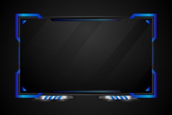 The Abstract Blue and Grey Overlay Stream Template: A Design Asset Overview