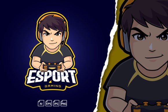 The Pro E-sport Gamer Boy Logo Mascot: Your Instant Identity for Digital Domination