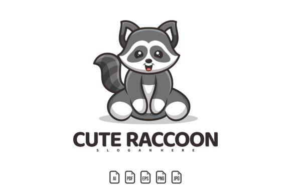 The Sitting Cute Raccoon Mascot Logo: A Versatile Asset for Gaming, Sports, and Apparel Brands