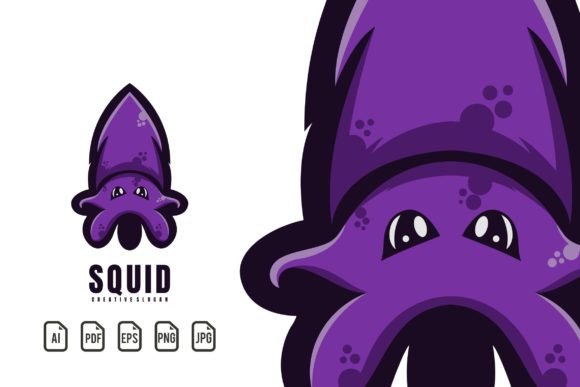 Unleash Bold Character with a Squid Mascot Logo